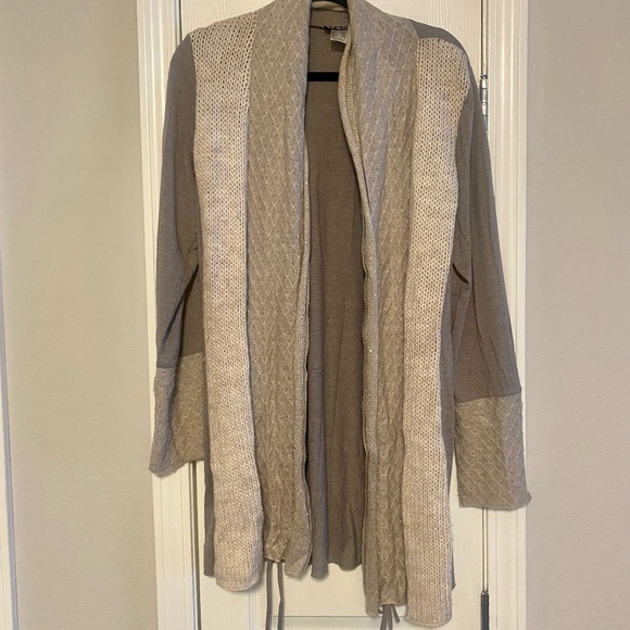 Venus Grey Beige Neutral Cardigan - Large - Picture 2 of 5